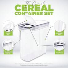 Utopia Kitchen Cereal Containers Storage Liter Airtight Food Storage Containers Cereal Dispenser For Pantry Organization And Storage Clear 4 Liter Pack Of 6 - Trong sáng - Xem 4