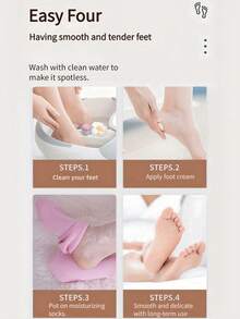 High Elastic Compression Socks, Reusable Aloe Vera Socks, Night SPA Socks, Cute Non-Slip Gel Heel Socks, Unisex, Suitable For Dry Skin, Dry & Rough Feet, Home Foot Care, Can Be Used With Lotions & Creams, Portable Travel Set, Gift For Women & Girls, Summer Style, Back To School Gift - Pink - View 8