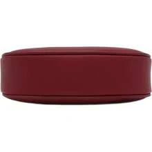 FashionPuzzle Small Crescent Shoulder Bag Underarm Purse - Wine/Wine - 查看 4