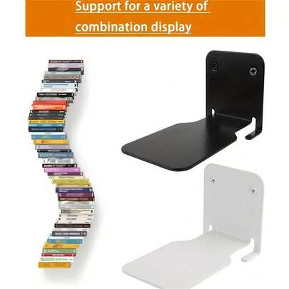 1 pieza Estantería flotante para bebé - Instalación sin taladro, diseño moderno y ahorro de espacio | Estantería de pared con estilo industrial-elegante/regalo de cumpleaños, almacenamiento montado en la pared, decoración minimalista, estantes flotantes, para habitaciones de bebé, salas de estar, dormitorios y baños, mejor gestión del espacio