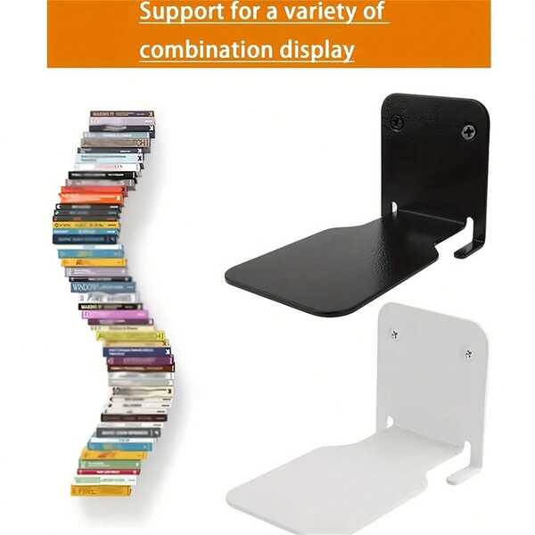 1pc Baby Floating Bookshelf - No Drill Installation, Space-Saving Modern Design | Industrial-Chic Wall Shelf/Birthday Gift , Wallmounted Storage, Minimalist Decor, Floating Shelves,For Baby Rooms, Living Rooms, Bedrooms And Bathrooms,Better Management Of Space