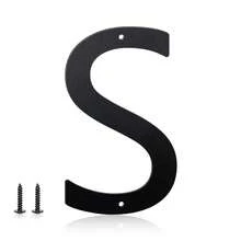 5 Incn Metal Aluminium House Numbers Letters, Black House Address Letters, Outdoor Mailbox Numbers, Modern Metal Address Number Letter For Homes, Apartments, Farms