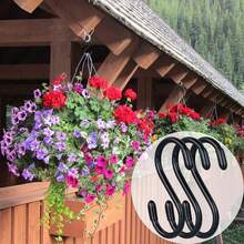 10 Stücke S-förmige Haken - Multifunktionale Metallhaken für Küche, Werkstatt, Badezimmer und Garten