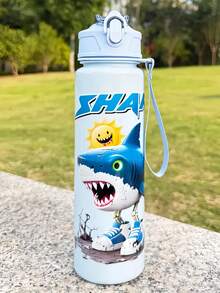 1 قطعة زجاجة شانهايجينغ سعة 800 مل/27.5 أونصة، مقاومة للتسرب - متينة، مقاومة للحرارة العالية، غطاء مرن مع قش، سهلة الحمل - هدية لموسم العودة إلى المدرسة، هدية صغيرة للمعلم، هدية عيد الميلاد، هدية رأس السنة، هدية عيد الهالوين، هدية عيد الميلاد، مناسبة للمدرسة والمكتب والنادي الرياضي والرياضة وحفل التخرج وغرفة الصحة للترطيب، هدايا موسم العودة إلى المدرسة