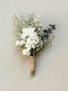 Ramo de flores secas mini de caliente, set de 1-12 piezas, adecuado para bodas bohemias, decoración de centros de mesa, pequeños juncos secos, manualidades con flores secas, caja de regalo para damas de honor, decoración de pasteles de cumpleaños, decoración de jarrones