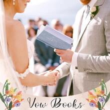 MSet Of 2 Vow Books His And Hers Wedding Vow Books 6.06x4.17 Wedding Keepsake Essentials Elegant Bridal Shower Ceremony Gift Elopement Essentials(Blue Floral)10 - 藍色 - 查看 4