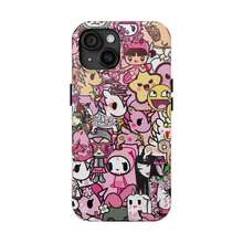 Pinky Colorful  Phone Case, Vintage Aesthetic Graphic Tough Phone Case,  15 14 13 12 11 Pro Max 8 Plus X - trắng - Xem 6
