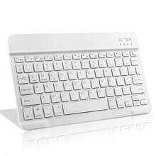 1pc Mini Ultra-Thin Bluetooth Keyboard, Convenient Silent 10-Inch Wireless Keyboard With Rechargeable Battery, Compatible With Android, Windows, Suitable For IPad, Tablet, Phone, Christmas/Halloween Gift