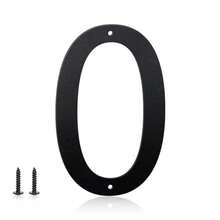 5 Incn Metal Aluminium House Numbers Letters, Black House Address Letters, Outdoor Mailbox Numbers, Modern Metal Address Number Letter For Homes, Apartments, Farms