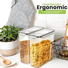 Utopia Kitchen Cereal Containers Storage Liter Airtight Food Storage Containers Cereal Dispenser For Pantry Organization And Storage Clear 4 Liter Pack Of 6 - Trong sáng - Xem 6