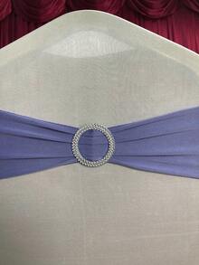 50PCS Lycra/Spandex/Stretch/Elastic Chair Cover Sashes/Bands/Bows/Ties For Decorating Graduation, Birthday, Wedding, Bridal Shower, Baby Shower, Barbecue, Buffet, Christmas, Decorative Birthday Parties Ceremony Folding Chairs Tablecloth Table Cover Linen Backdrop Carpet Flower Decoration - Light Purple - 查看 8