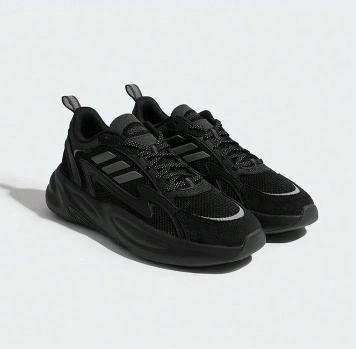 Giày thể thao đế dày thoải mái thường ngày Adidas dành cho cả nam và nữ, kiểu dáng mới tôn dáng, giày thể thao thường ngày OZWAVE 2.0, phong cách đôi giày thể thao được khuyên dùng cho các cặp đôi JP8889 - màu đen - Xem 1