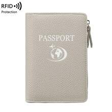 Neuer multifunktionaler RFID Reisepasshalter, Lederoptik Geldbörse, Reisetickethalter, diebstahlsicherer tragbarer Reisepasshalter