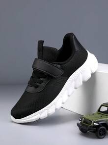 Low-Top Breathable Mesh Comfortable Casual Outdoor Children Sports Running Shoes - Black and White - View 6