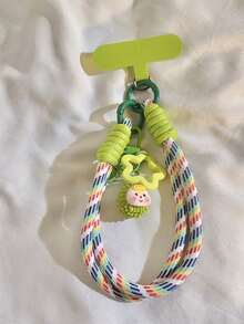 1 件多巴胺可爱时尚手机挂绳、钥匙扣、包包挂件、腕带 - 彩色 - 查看 6