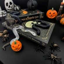 1个趣味蛇形软萌捏捏乐玩具，减压捏捏乐指尖玩具，恶作剧蛇形玩具，适合儿童和成人，可爱办公桌摆件，万圣节、圣诞节、派对彩蛋填充物和篮子填充物的理想之选，随机包装 - 彩色 - 查看 10