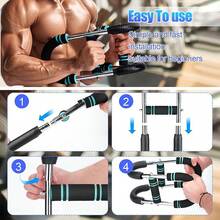 Twister Arm Trainer, U-förmiger Twister Arm Trainer, Brust Trainer für Männer, Oberschenkel-Master Trainer, Körperkraft, Fitness-Ausrüstung, verstellbarer Brust-Trainer für Männer