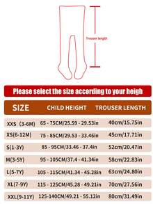 2条装儿童连裤袜，婴儿幼儿打底裤，女童连裤袜，加厚保暖：带保暖内衬，纯色/条纹，适合寒冷季节 - 彩色 - 查看 12