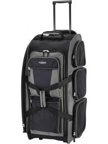 Travelers Club Equipaje de 7 bolsillos "Xpedition" de 76 cm - Gris Carbón - Ver 5