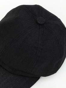 1pc Unisex Classic Solid Color Simple Octagonal Cap, Suitable For Autumn/Winter Daily Outdoor Wear, Warm And Windproof, Great As A Gift - Multicolor - View 4