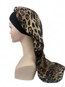 2pcs Satin Butterfly Print Long Sleep Cap, Luxury Satin Silk Sleep Cap With Adjustable Drawstring, Comfortable Fit, Christmas Gift Hair Sleep Cap - Multicolor - View 10