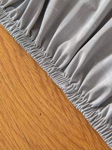 1件装纯色防水防油可水洗长方形/圆形桌布，高档奢华餐桌保护垫 - 灰色 - 查看 10