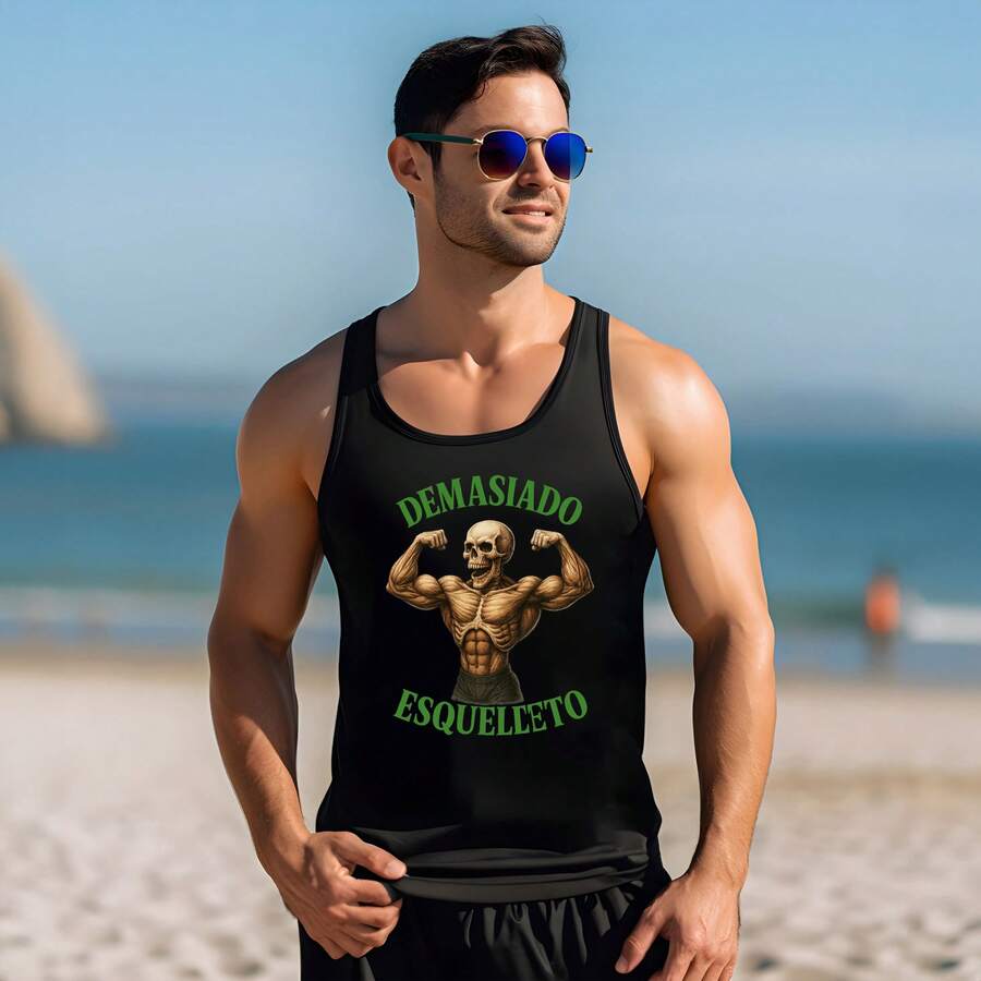 CAMISETA OLIMPICA DEPORTIVA GYM URBAN CASUAL CALACAS CHIDAS ANIME ROCK OH700 - Negro - Ver 1