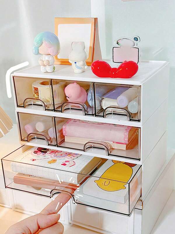 1/3 Stücke multifunktionale tragbare Schubladenbox für den Schreibtisch - platzsparend - verschiedene Größen für aufgeräumten Schreibtisch | Make-up Organizer - ideal für Badezimmer & Waschtisch | Büroorganizer für den Schreibtisch - Aufbewahrung für Schreibwaren | Tisch, Raum & Heim Dekorationsgeschenke