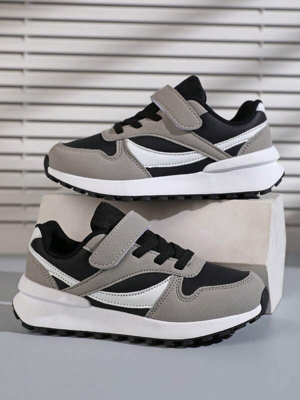 زوج من الأحذية الرياضية الكاجوال ذات الرقبة المنخفضة بطراز كلاسيكي جامب، عصرية وشاملة للمراهقين، مناسبة للارتداء اليومي، الجامعة، الطلاب، أحذية رياضية متعددة السيناريوهات مع أعلى من الجلد وألوان متباينة