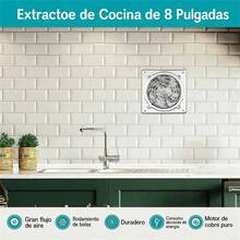 Extractor De Aire Ventilador Industrial 8 Pulgadas 80w Metálico Soplador De Aire Extractor Para Cocina Restaurante Taller Hotel Extractor Cocina Extractor Aire Extractor De Aire Ventilador Potente - Tipo de Enchufe A Japonés (100V) - Ver 6