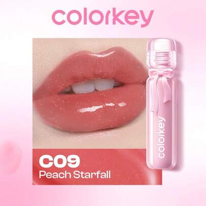 COLORKEY 保湿唇彩，高光泽镜面妆效，丰盈滋养唇油，不粘腻持久配方，修护唇纹，滋养唇部精华，打造精致唇妆，唇膏唇部彩妆，丰唇产品，唇部组合，品牌美妆彩妆，面部彩绘化妆品，适合女性和女孩，春夏完美之选，Y2K 时尚潮流，适合 90 年代妆容，生日母亲节礼物，派对必备，最佳颜色