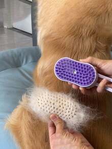 1pc Pet Dog Steam Brush, Combines Massage, Cleaning, Dematting And Grooming Functions, Multi-Functional Pet Deshedding Brush, Suitable For Cats & Dogs, Cat Brush, Grooming Brush, Anti-Static Cat Spray Brush, Rechargeable Steam Cat Brush, Pet Grooming Massage Brush - Multicolor - View 16