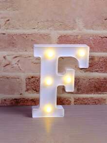 4个/1个 - 16厘米霓虹LED字母灯，电池供电，字母A-Z，适用于派对餐桌中心装饰、性别揭晓派对、生日派对和婴儿房装饰 - 白色-約16cm - 查看 28