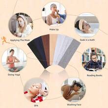 1 pièce Bandeau de sport unicolore, bandeau de yoga à haute élasticité, bandeau absorbant la transpiration et antidérapant, en tissu polyester doux, convient pour le yoga, le fitness, la course, les sports de plein air en toutes saisons