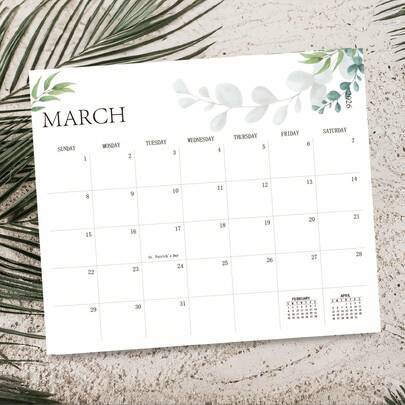 Aesthetic 2026-2027 Magnetic Calendar For Refrigerator, Fridge Magnet Runs Until December 2026, 12 Monthly Planner With Greenery Design For Easy Organizing