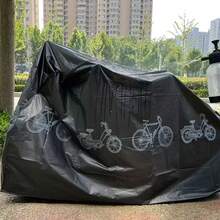 Cubierta de bicicleta impermeable, cubierta de bicicleta para lluvia, sol, UV y viento con orificio para candado para bicicleta de montaña, carretera y todoterreno
