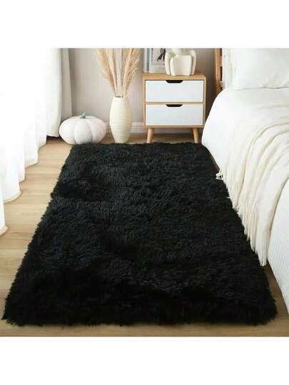 Luxe Faux Fur Thickened Bedside Long Area Vloerkleed Soft, Thick, Durable Anti Slip Bottom, Bedroom Living Room view 3