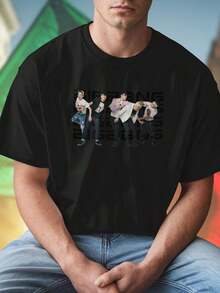 Kpop Boy Group Fashion Casual Style Maglietta Uomo Moda Estiva  Streetwear Giovane Top Tee Offerta Esclusiva Nuovo Arrivo  Regalo Idee
