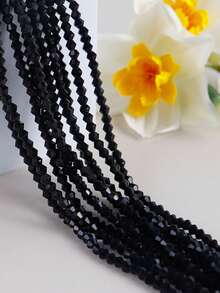 10 Strands (Approx. 1200+ Pcs) 4mm Shiny Glass Beads, Austrian Crystal Glass Rondelle Beads, Spacer Beads For Bracelets, Necklaces, Anklets, Earrings, Jewelry DIY Loose Beads - Multicolor - View 15