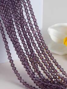 10 Strands (Approx. 1200+ Pcs) 4mm Shiny Glass Beads, Austrian Crystal Glass Rondelle Beads, Spacer Beads For Bracelets, Necklaces, Anklets, Earrings, Jewelry DIY Loose Beads - Multicolor - View 6