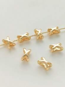 16/160颗，75毫米合金首饰DIY配件。蝴蝶结隔珠。珠子，首饰制作珠子，首饰制作材料，隔珠，手链珠子，手链珠子，吊坠，珠子隔片。生日派对，万圣节，圣诞节装饰，成人手工材料