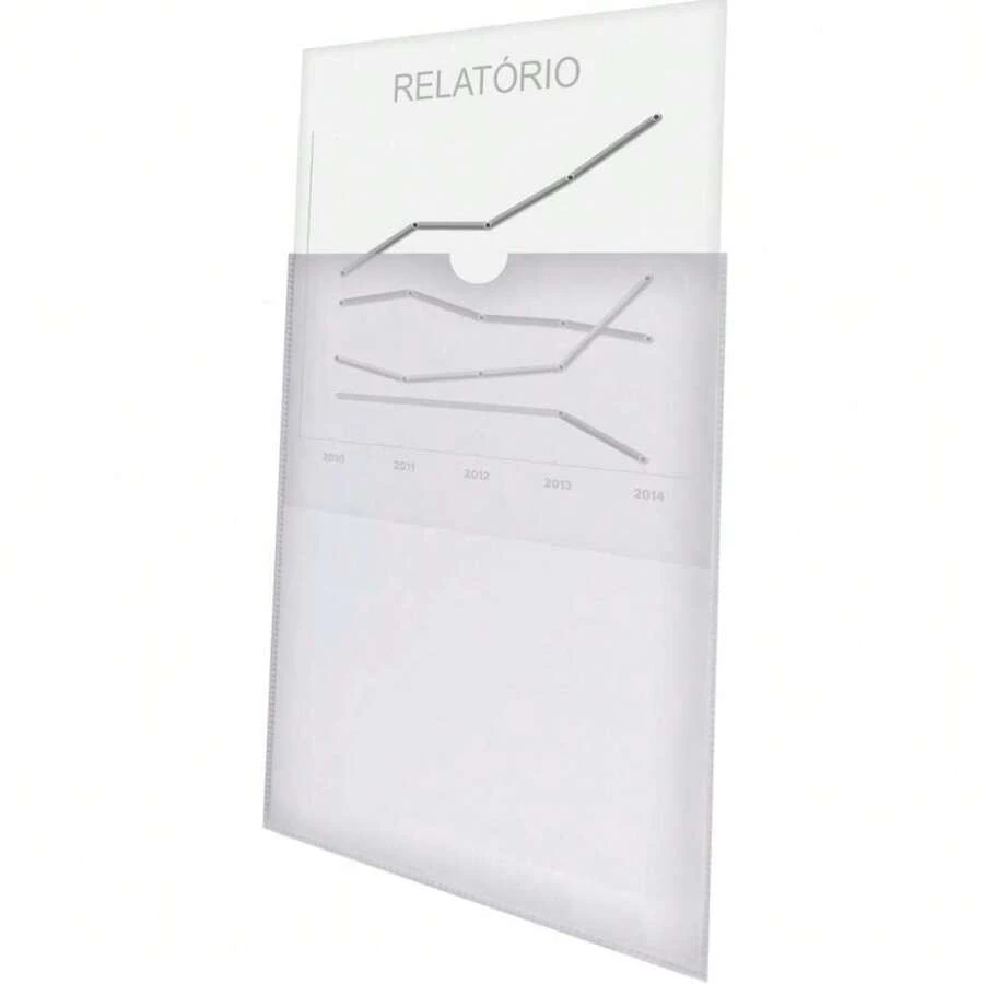 PVC Crystal Office Folder - Pack Of 25 - Multicolor - View 1