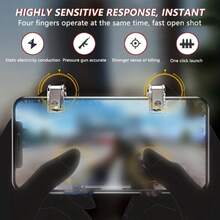 R11 Mobile Game Trigger, Mobile Screen Sensitive Trigger, Durable Mobile Controller, Shooting Game Trigger, Aiming Game Trigger, Specialized Trigger For Shooting Games - Multicolor - View 7