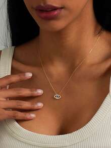 1pc Fashion Design Devil's Eye Cubic Zirconia Crystal Women Bracelet