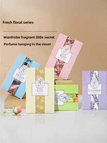 5/10pcs Bedroom Air Freshener Sachets, Long-Lasting Fragrance, Can Be Hung Insect Repellent And Insect Removal Bags, Wardrobe Deodorant Vanilla Bags, Aromatherapy Bags, Moisture-Proof Scented Sheets Are Suitable For Indoors, Cars, Wardrobes, Etc., Perfect Gifts For Friends.