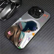 Funda de teléfono con grafiti de G-compatible con modelos de 16, 15, 14, 13, 12, 11 Pro, X, XR, XS, 8 y Plus, con un dorso mate.17  17promax - Negro - Ver 1