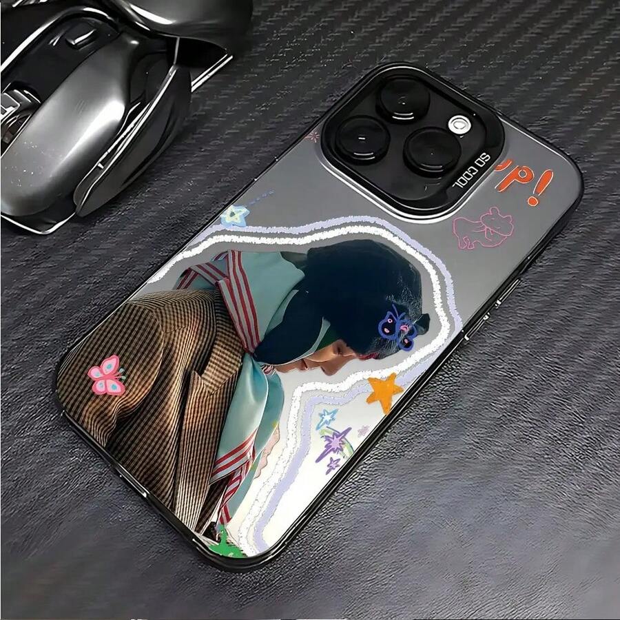 Funda de teléfono con grafiti de G-compatible con modelos de 16, 15, 14, 13, 12, 11 Pro, X, XR, XS, 8 y Plus, con un dorso mate.17  17promax - Negro - Ver 1