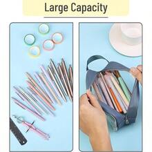 Mr. Pen Estuche transparente para lapices azul estuche transparente bolsa transparente suministros para voer a la escuela - Azul - Ver 6