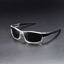 Punk Futuristic Fashion Large Frame Sunglasses, Colorblock, Suitable For Sports, Commuting, Fishing, Unisex, All Seasons
