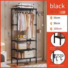 1pc New Multi-Function Coat Rack, Home Bedroom Floor Standing Clothes Hanger, Simple Clothes Storage Rack - Multicolor - View 7